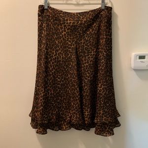 Flirty Animal Print Skirt * George by Mark Eisen